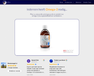 fitmetomega3.nl homepage